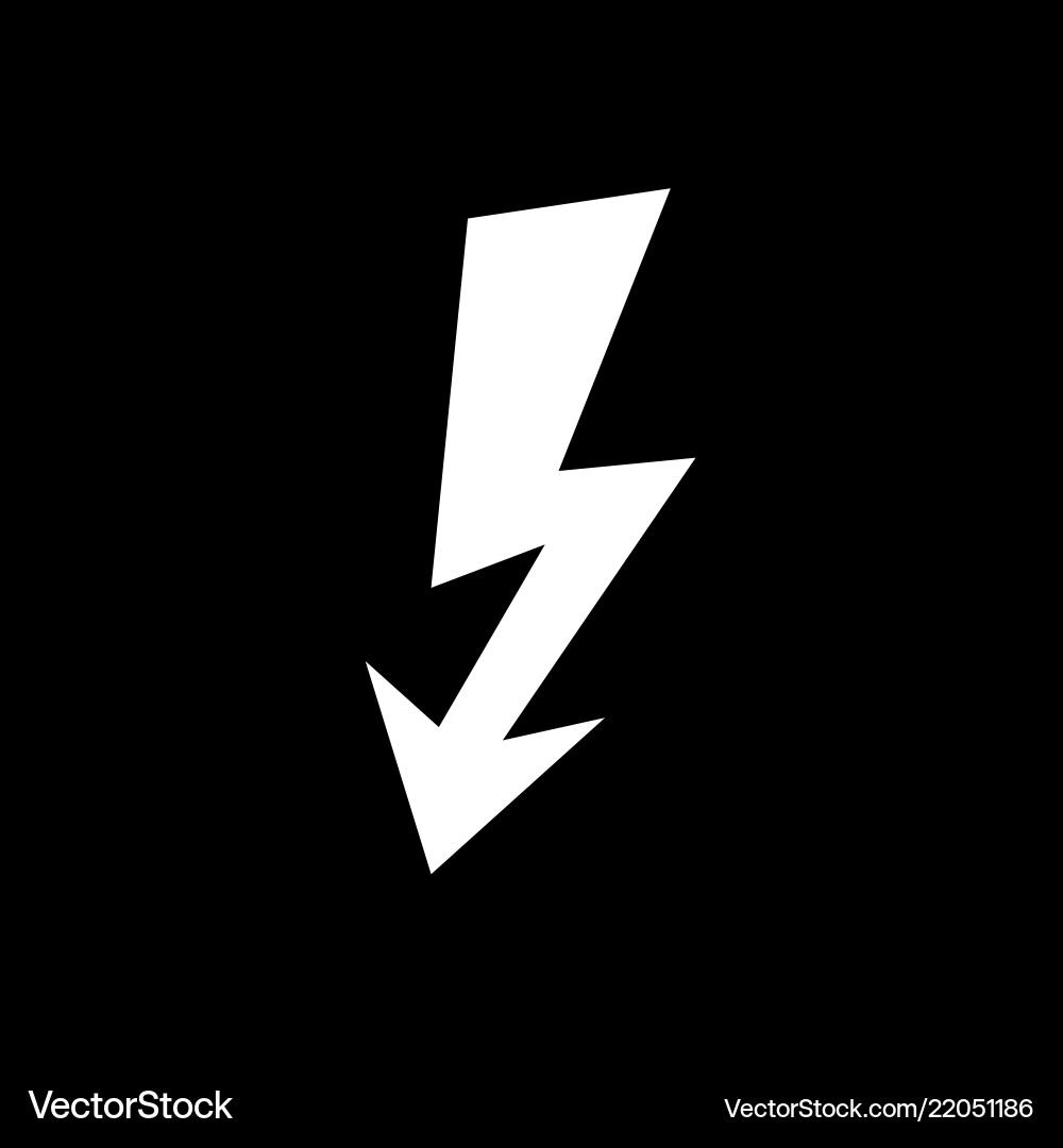 Lightning icon design Lightning icon design vector image
