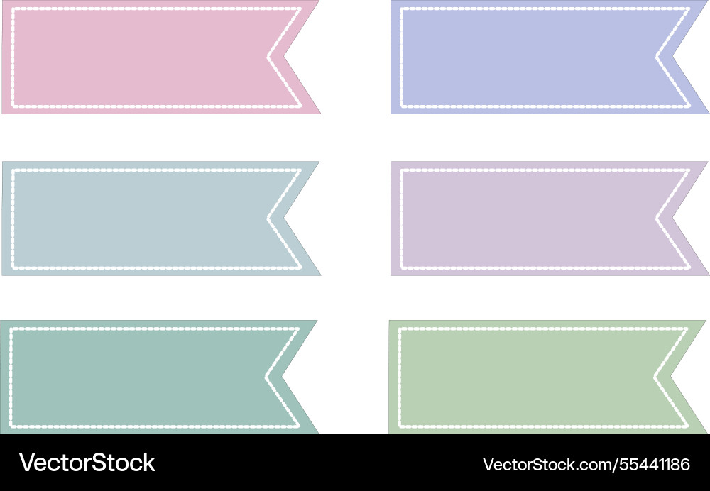 Paper frames design elements isolated on white vector image