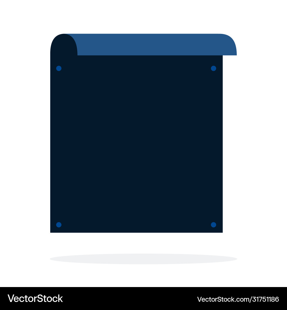 Rectangular banner pinned with push pins Rectangular banner pinned with push pins vector image