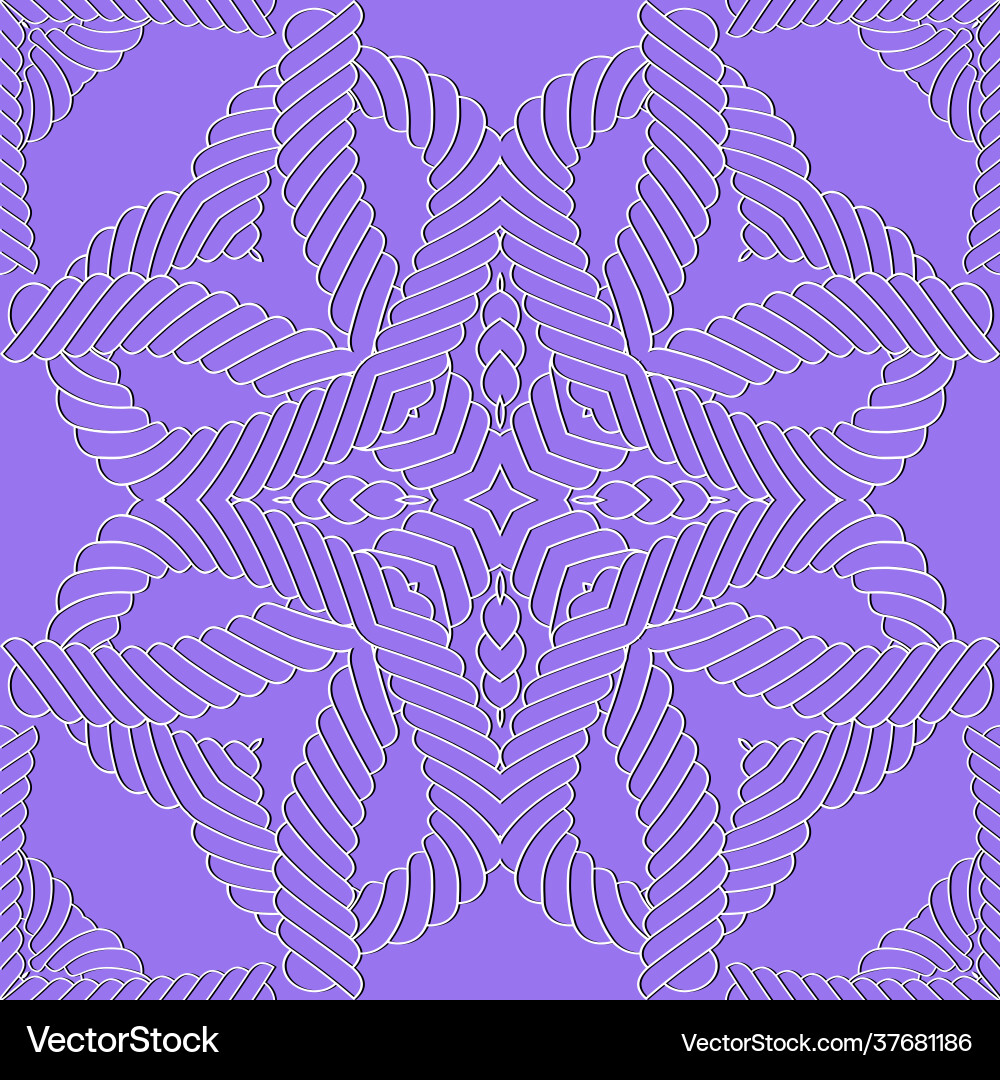 Ropes and strings seamless pattern ethnic Vector Image