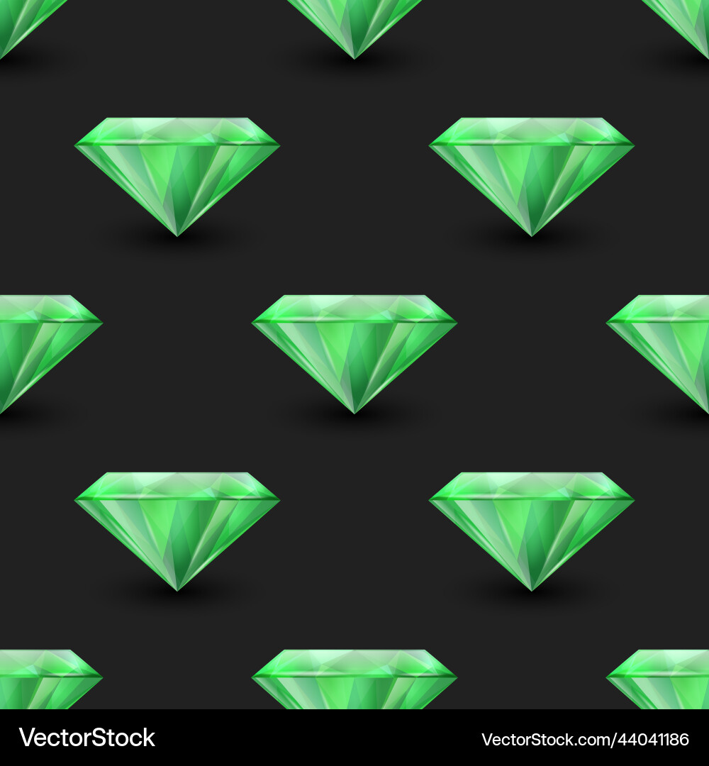 Seamless pattern with 3d realistic gemstone Seamless pattern with 3d realistic gemstone vector image