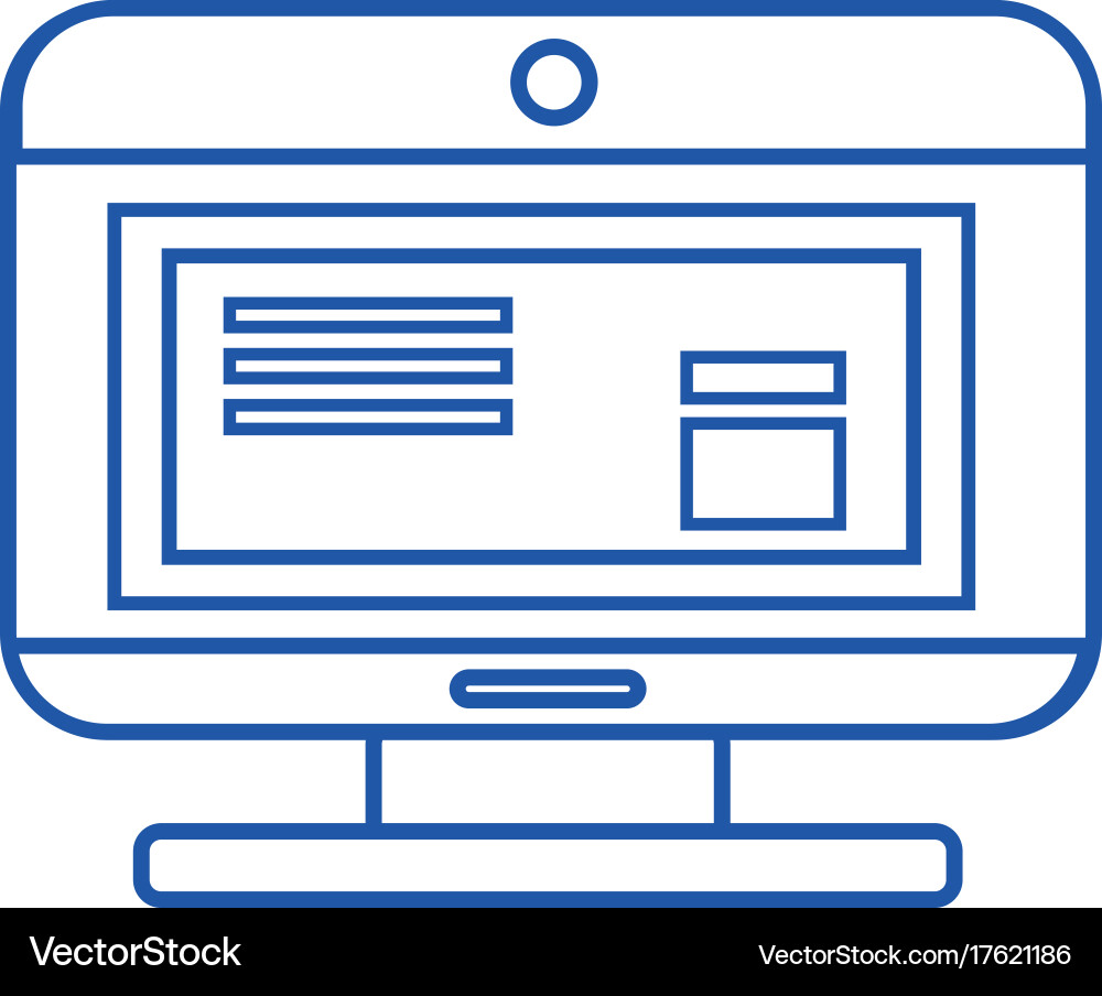 Silhouette computer technology with document data Vector Image