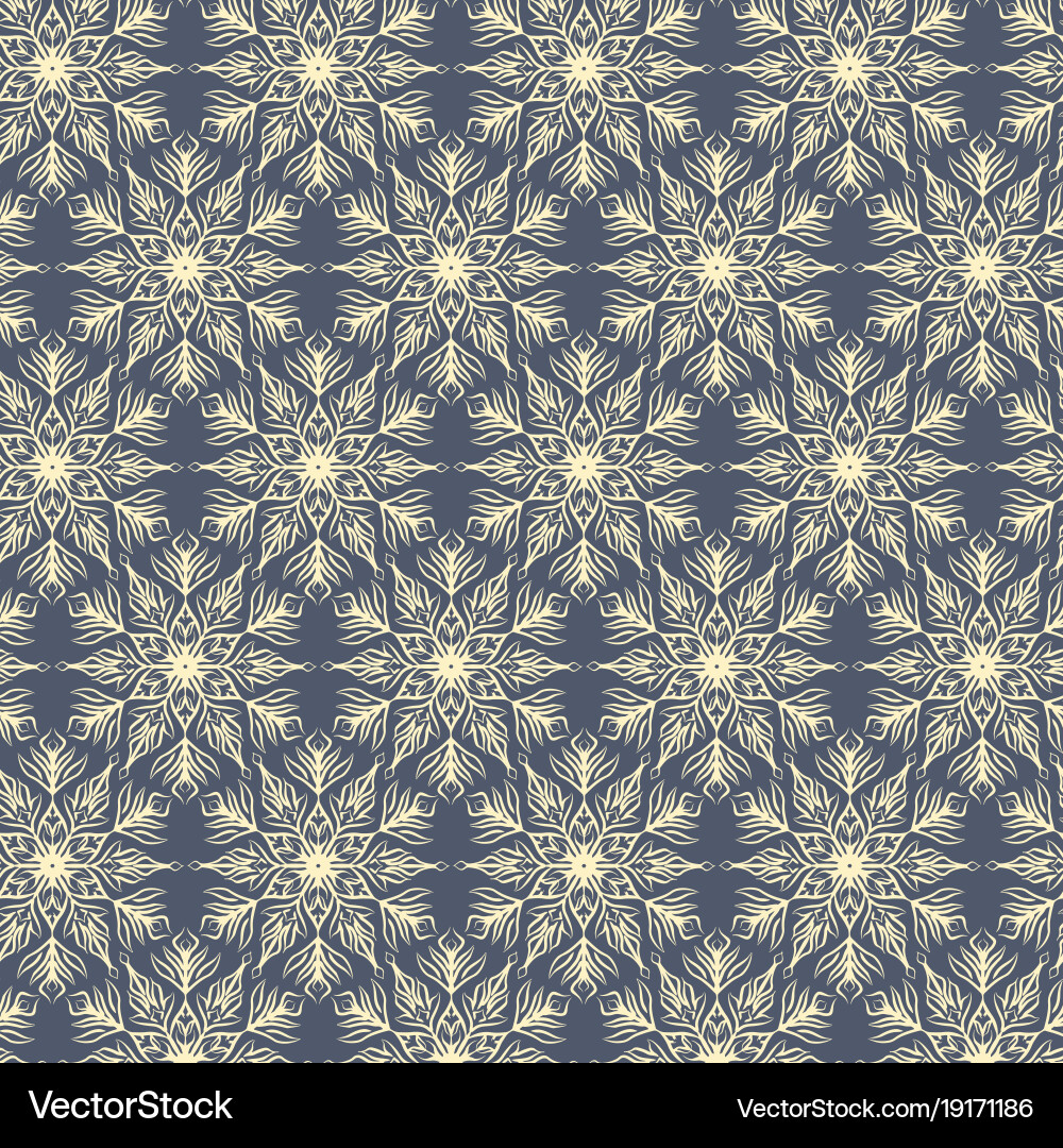 Winter Snowflake Pattern vector image