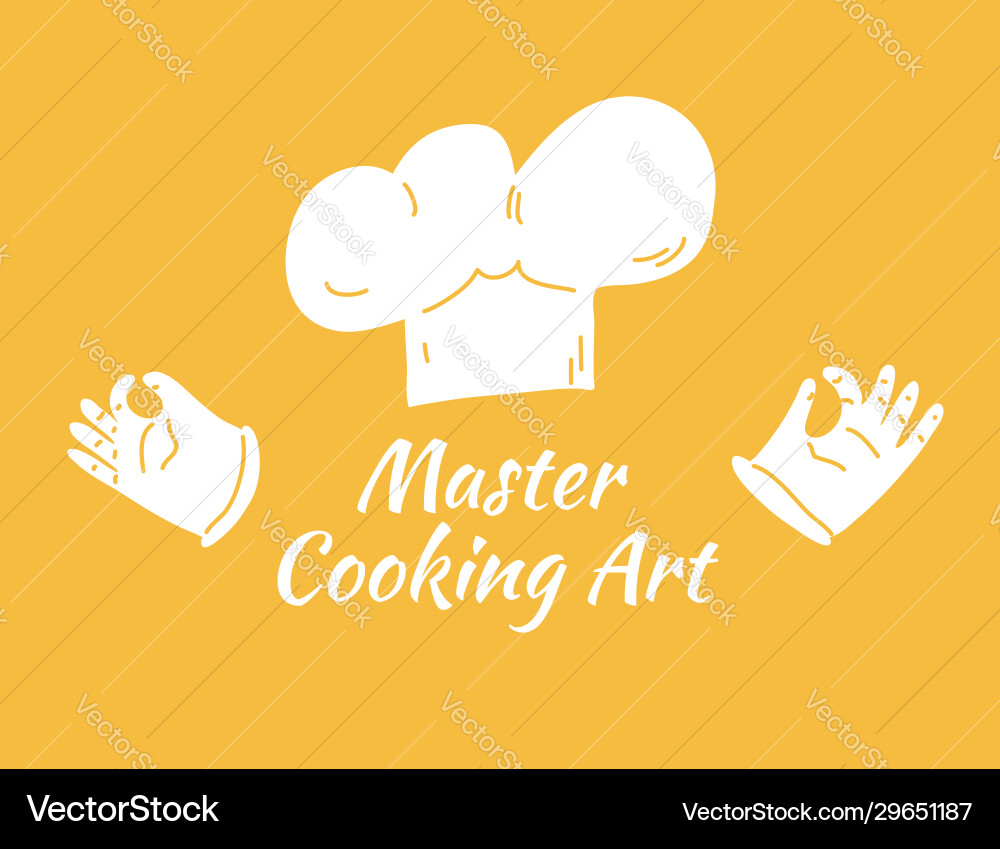 Cook concept isolated on dark background master Cook concept isolated on dark background master vector image