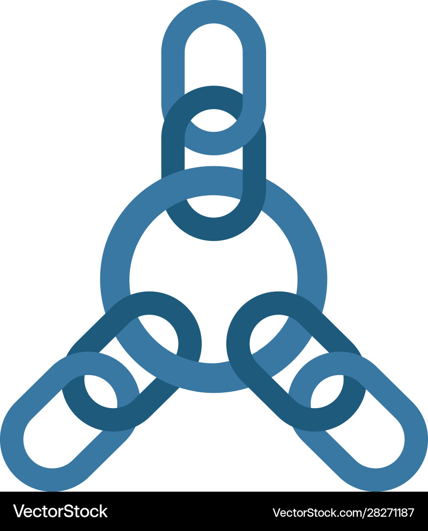 Cross linking icon simple element from seo icons vector image