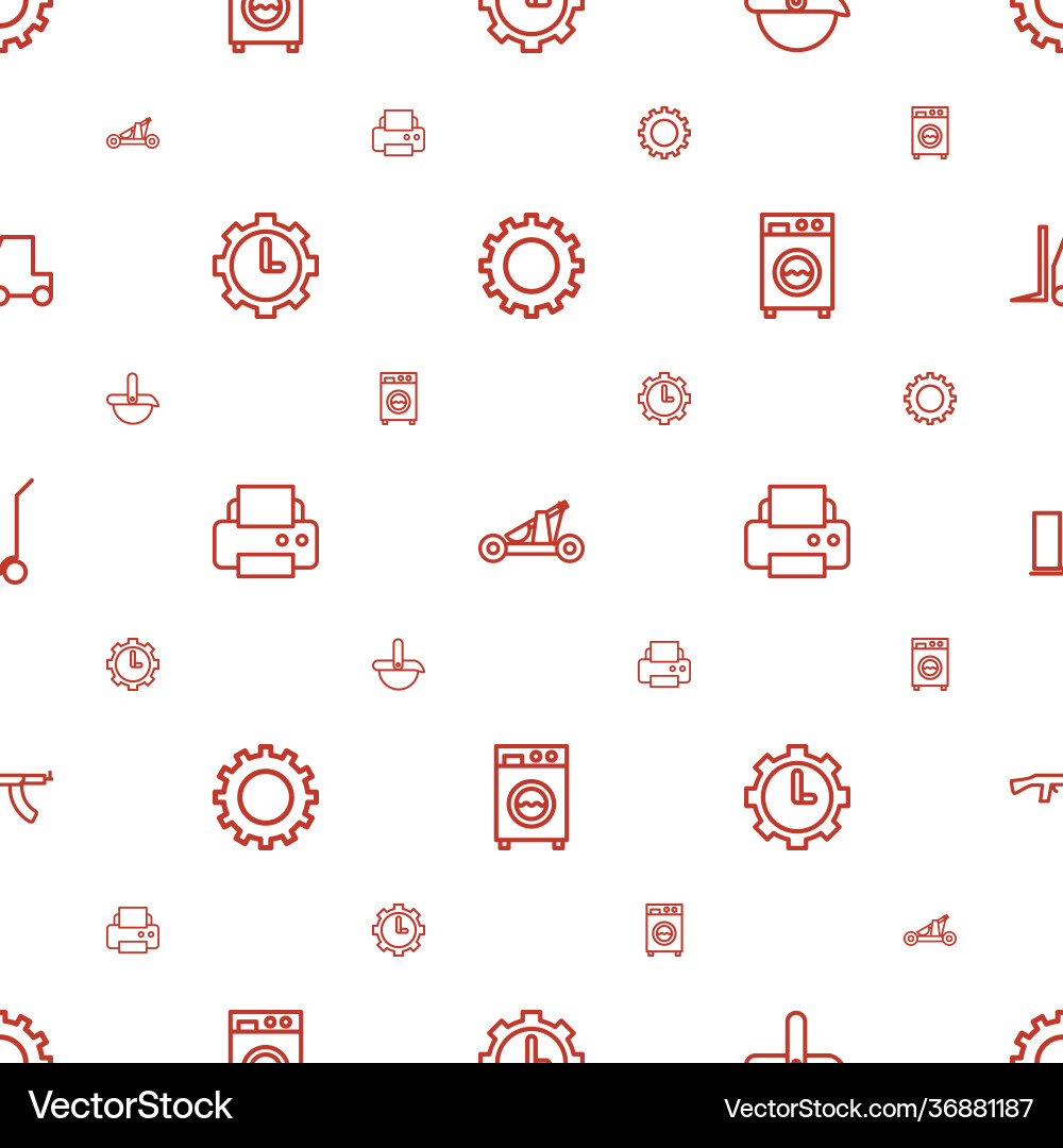 Machine icons pattern seamless white background Machine icons pattern seamless white background vector image