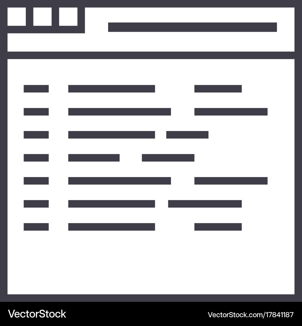 Programmingcoding line icon sign vector image