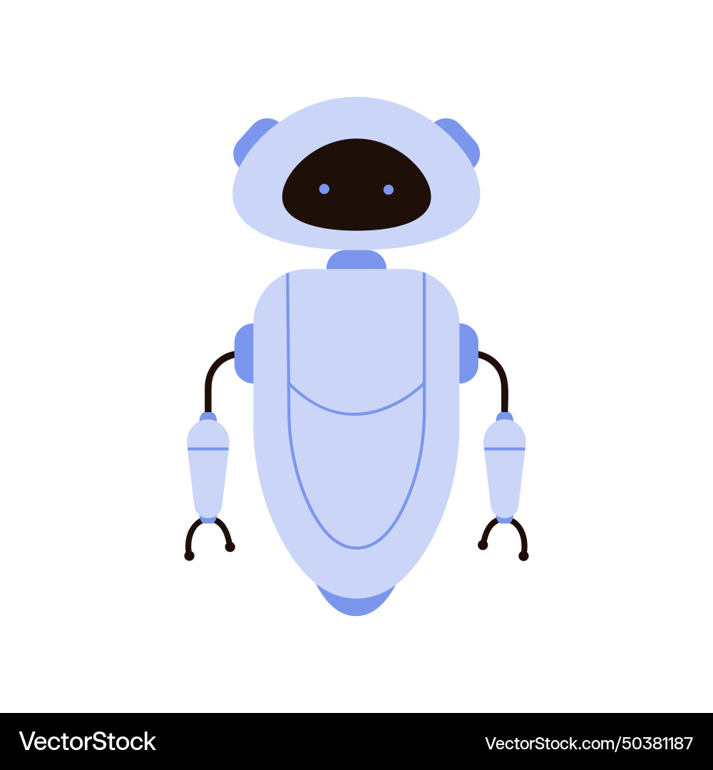 Robot android ai bot character for futuristic Robot android ai bot character for futuristic vector image