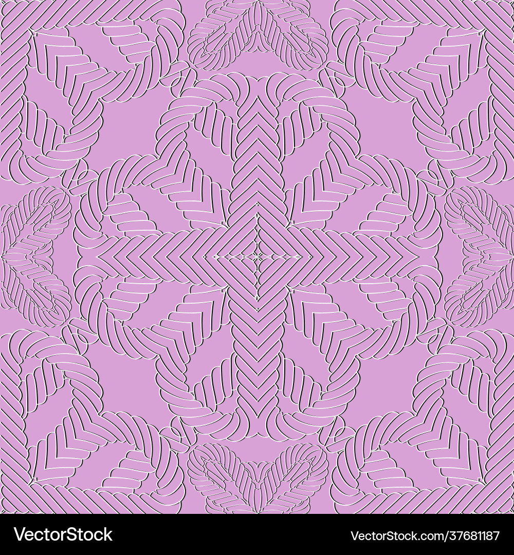 Ropes and strings seamless pattern ethnic Vector Image