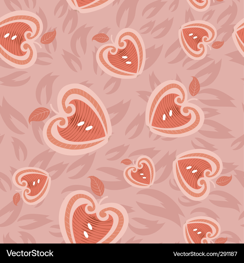 Seamless background with apples abstract Vector Image