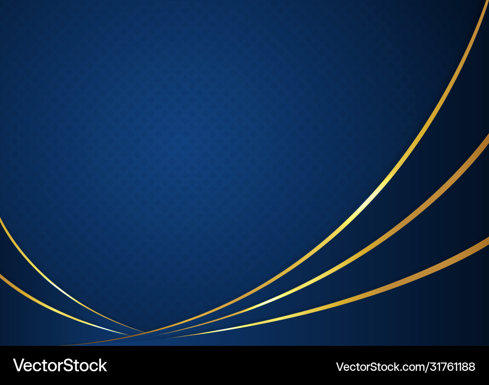 Abstract dark blue color background curve shape vector image