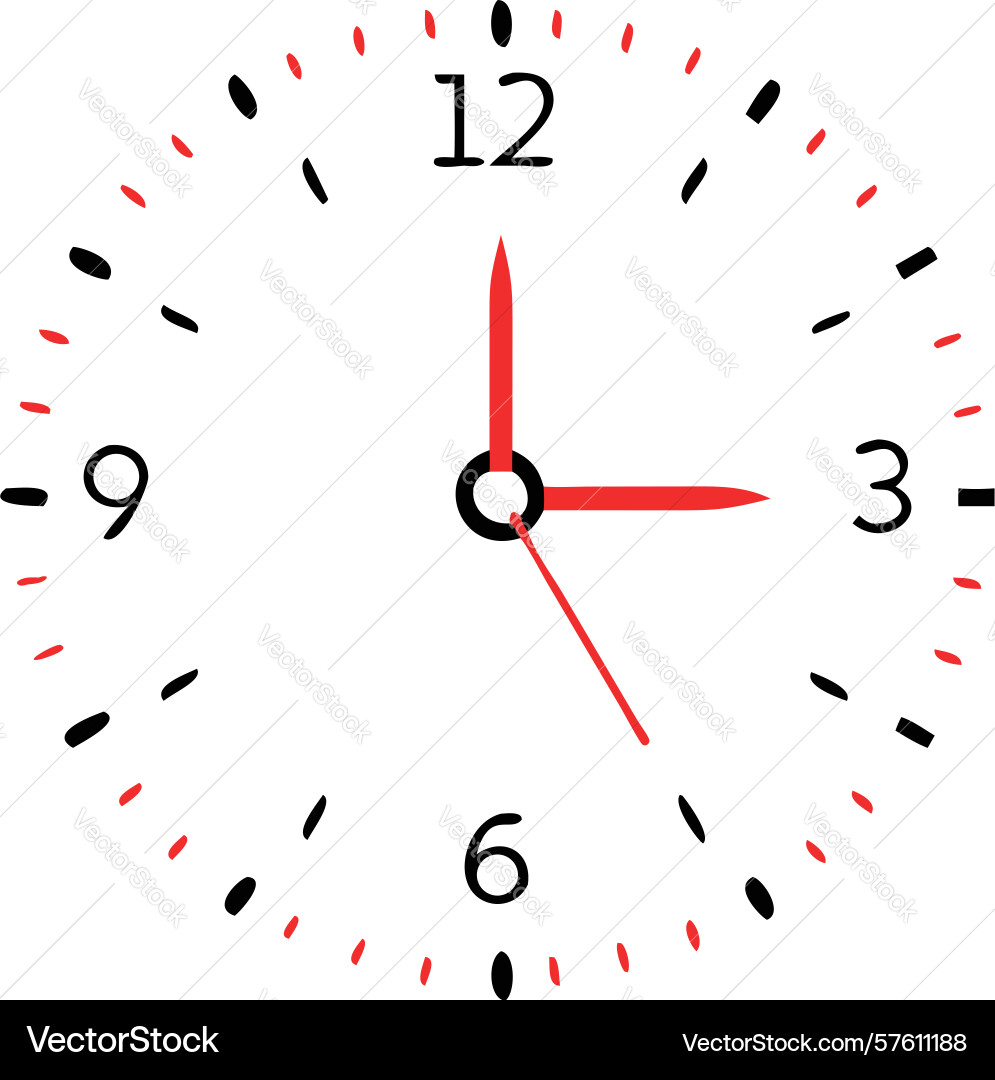 Analog clock face icon design generative ai vector image