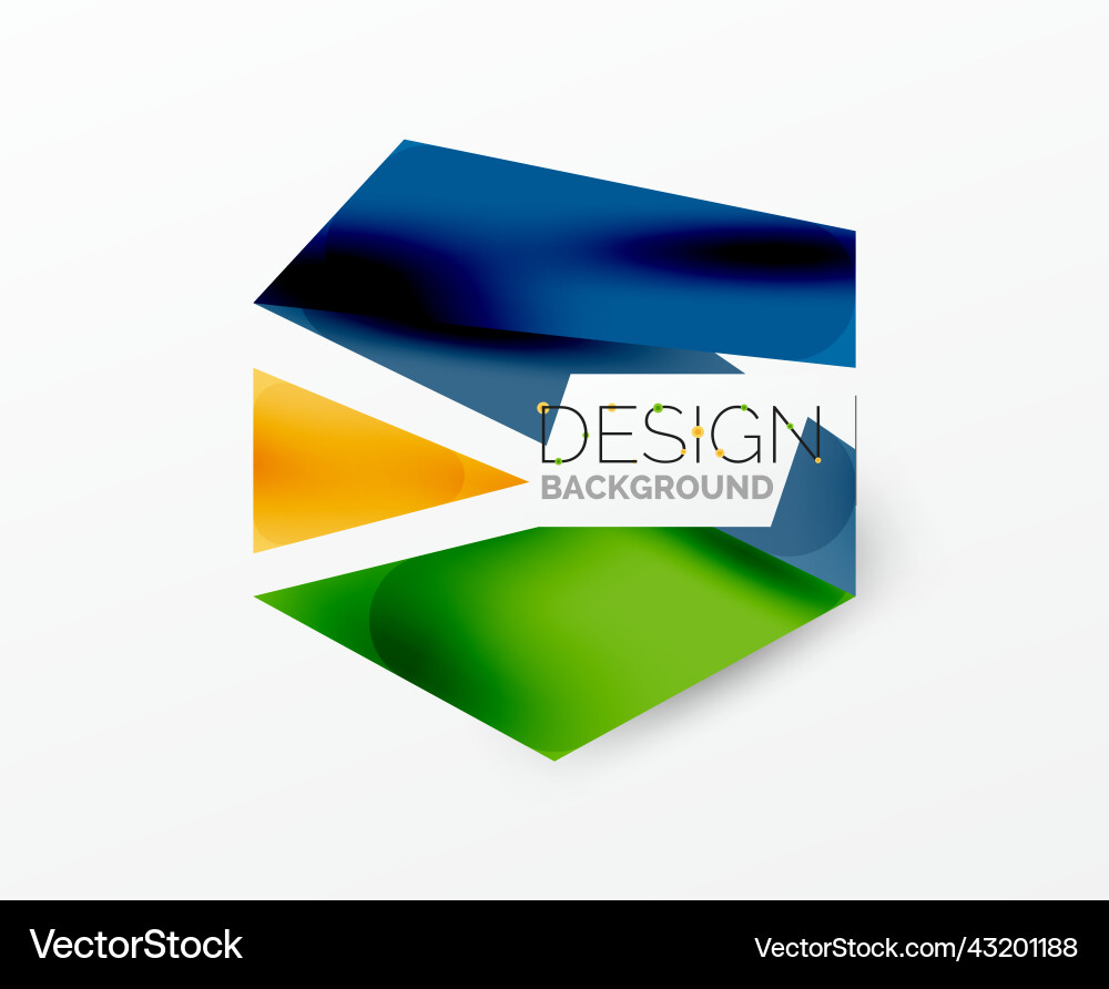 Background Abstract Overlapping Shapes Minimal Royalty Free Vector