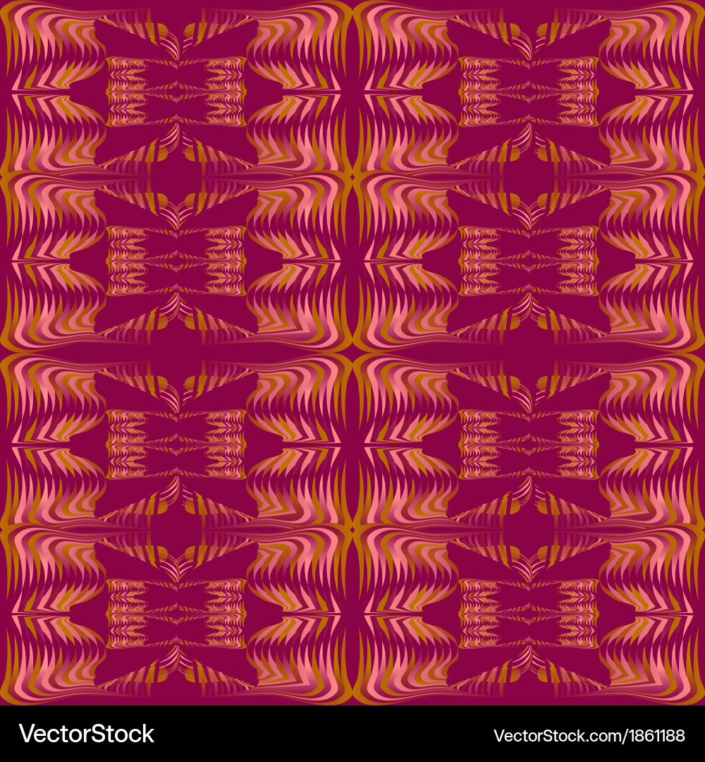 Floral Scroll Pattern vector image