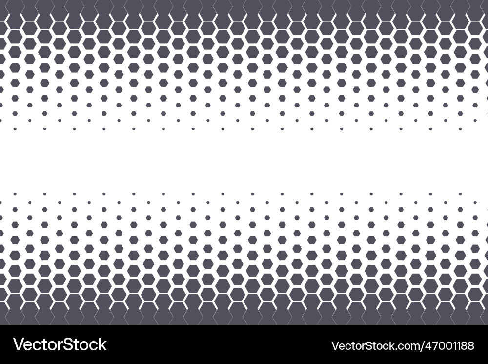 Hexagonal pattern geometric hexagon halftone Hexagonal pattern geometric hexagon halftone vector image