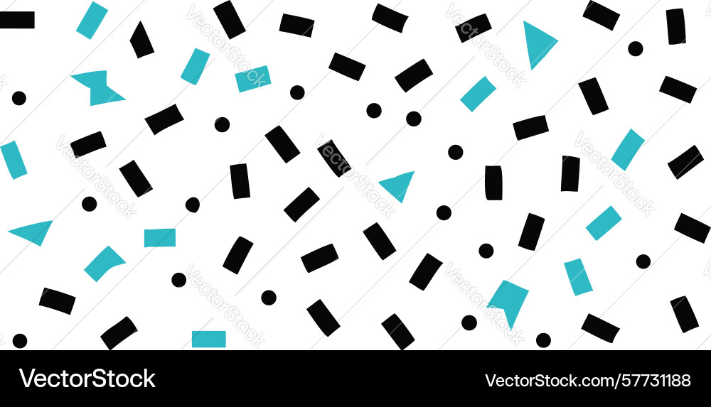 Multi-color scattered abstract shapes - dynamic vector image