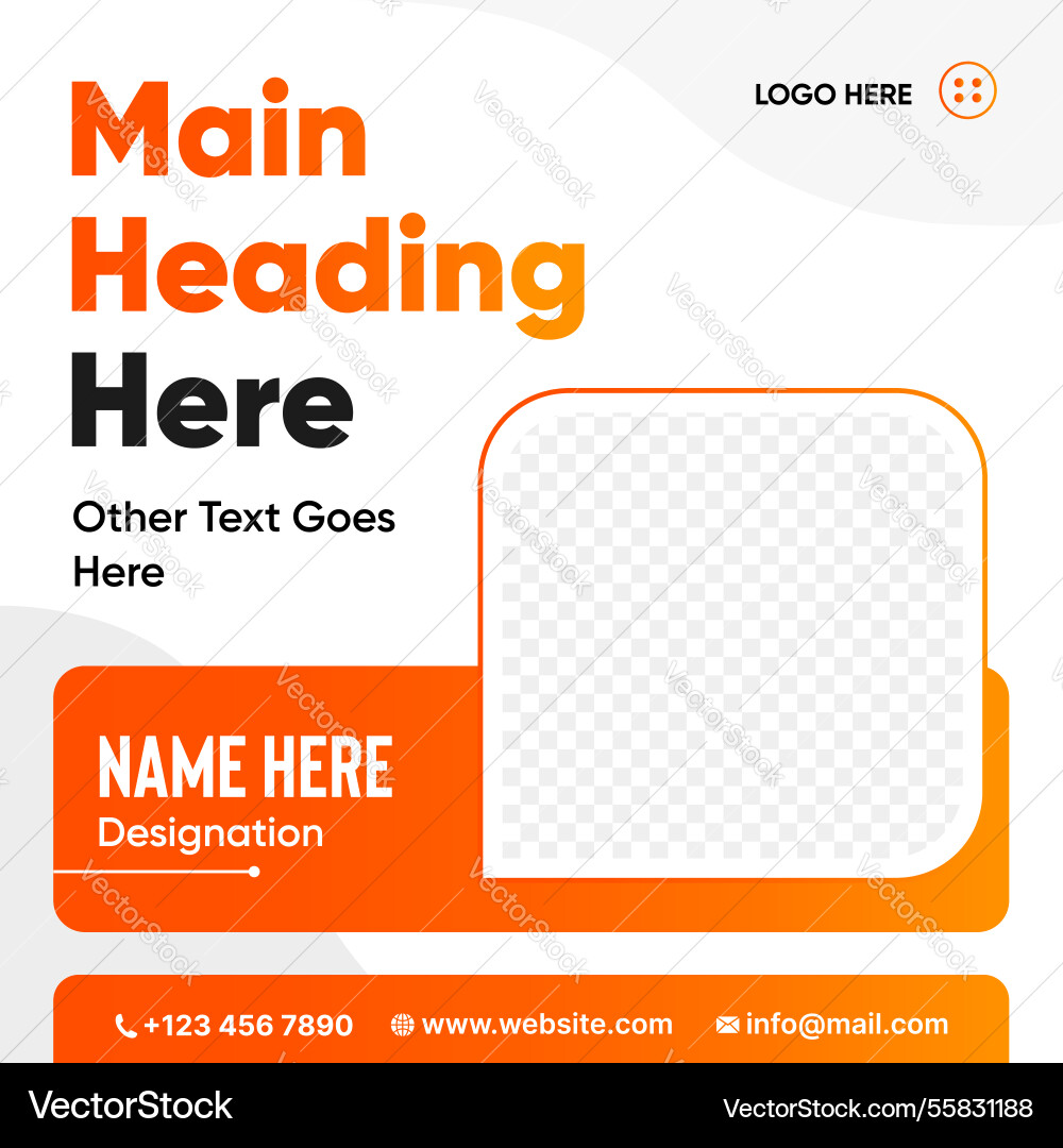 New ui ux style graphic post design with image New ui ux style graphic post design with image vector image