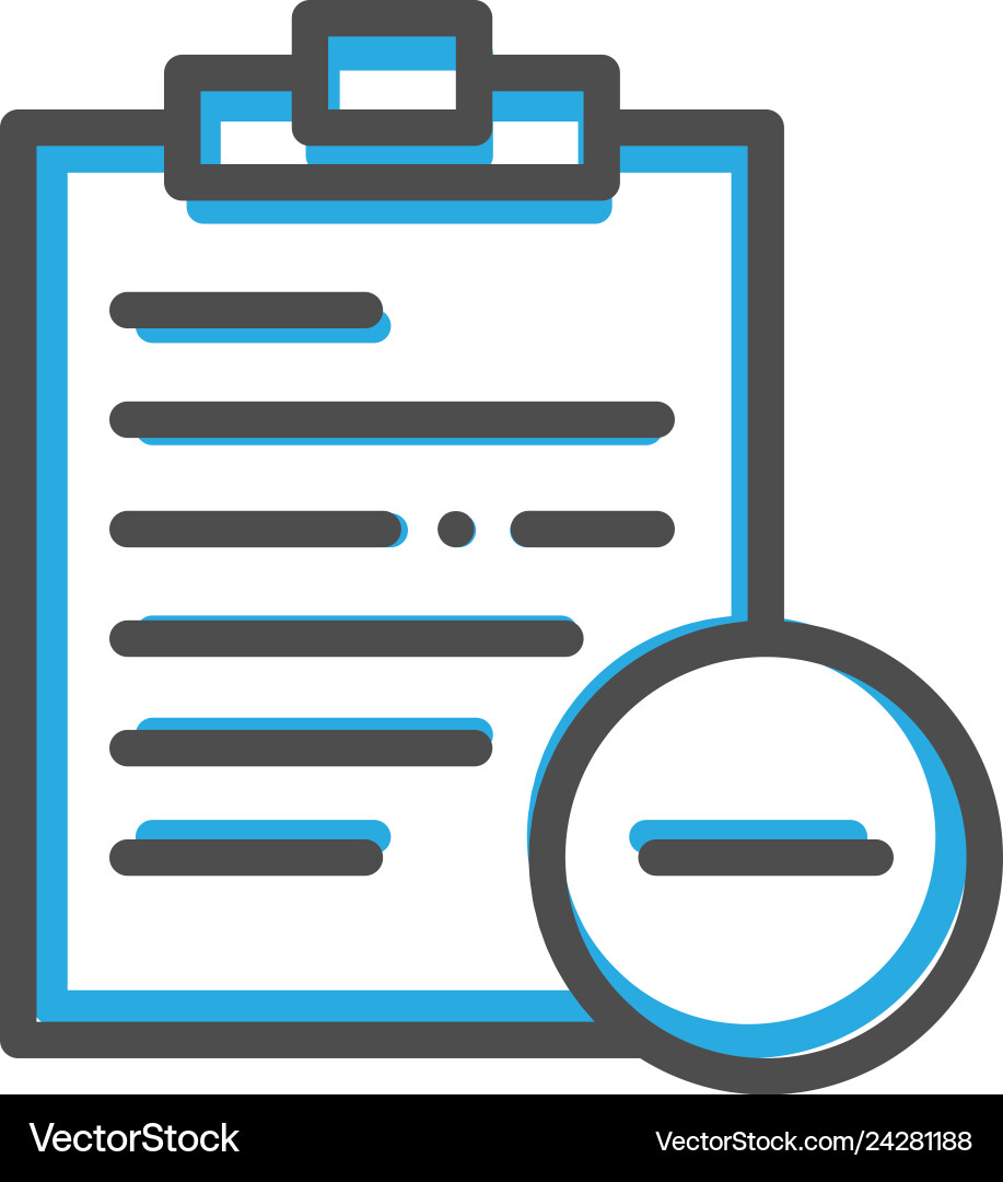 Notepad icon design interaction line Notepad icon design interaction line vector image