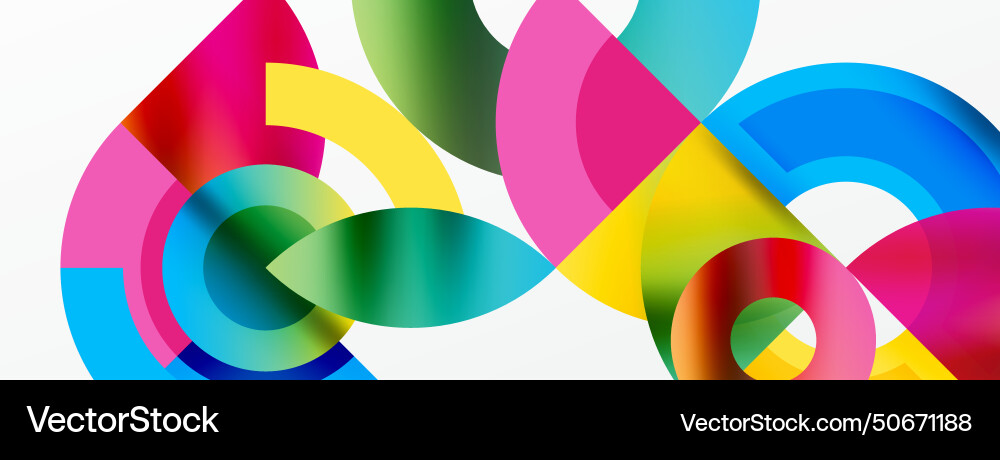 Trendy simple circle abstract background Vector Image