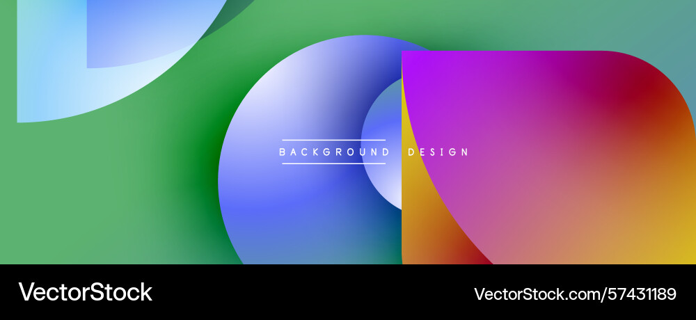 Abstract colorful shapes overlap creating vibrant Abstract colorful shapes overlap creating vibrant vector image