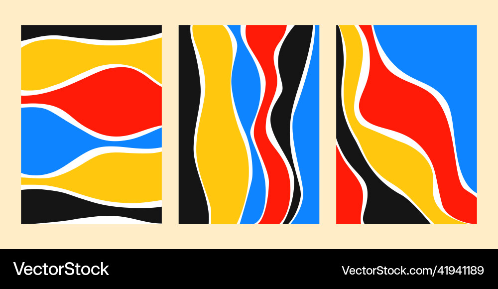 Abstrakt zeitgenössische Poster modern bunt Abstrakt zeitgenössische Poster modern bunt vektorbild