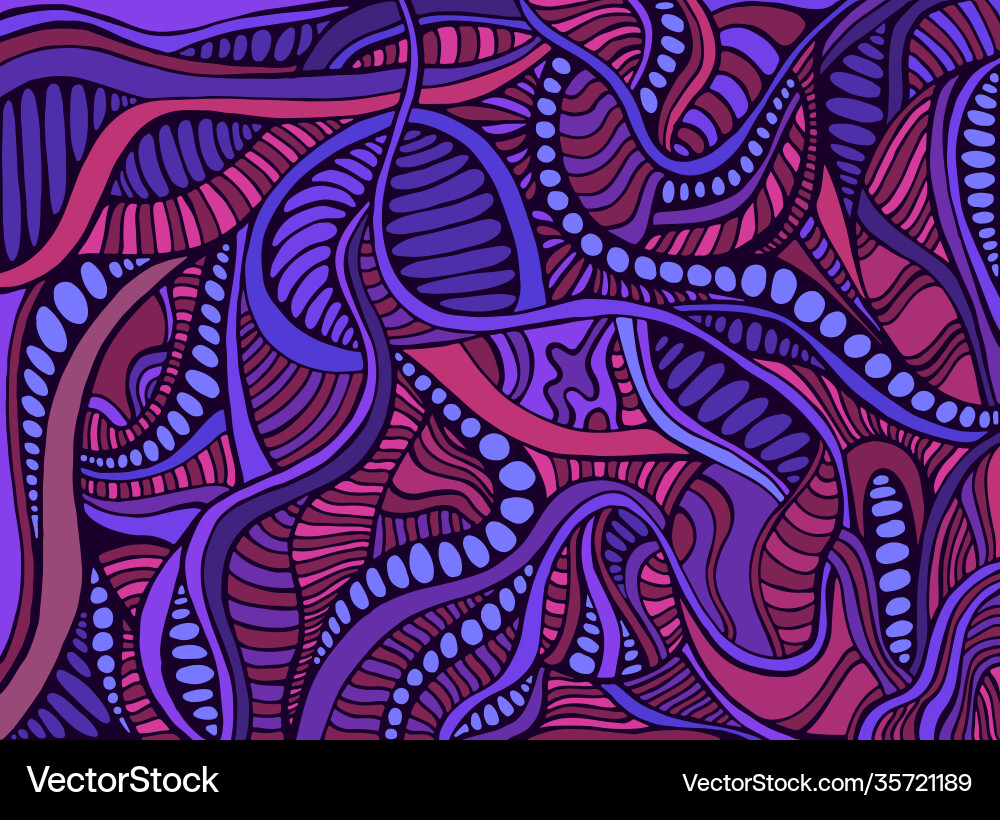 Colorful Abstract Curl Pattern vector image