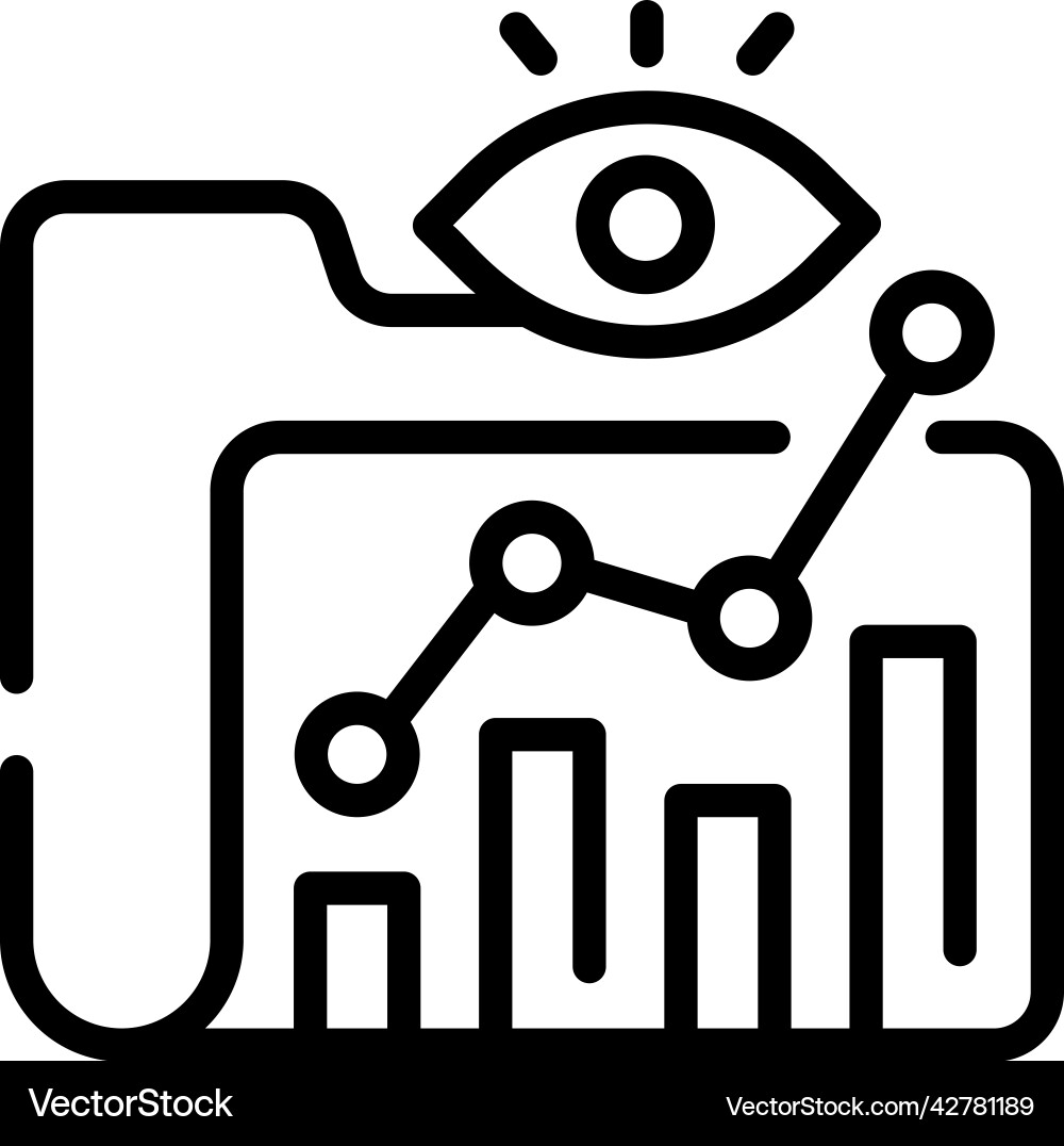 Data visualization vector image