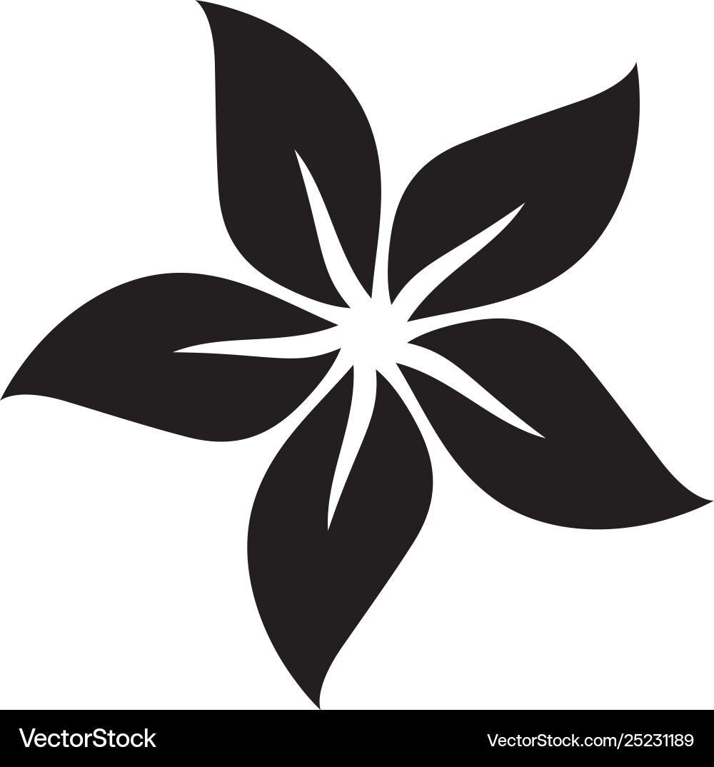 Flower icon in flat style for app ui websites Flower icon in flat style for app ui websites Vector Image