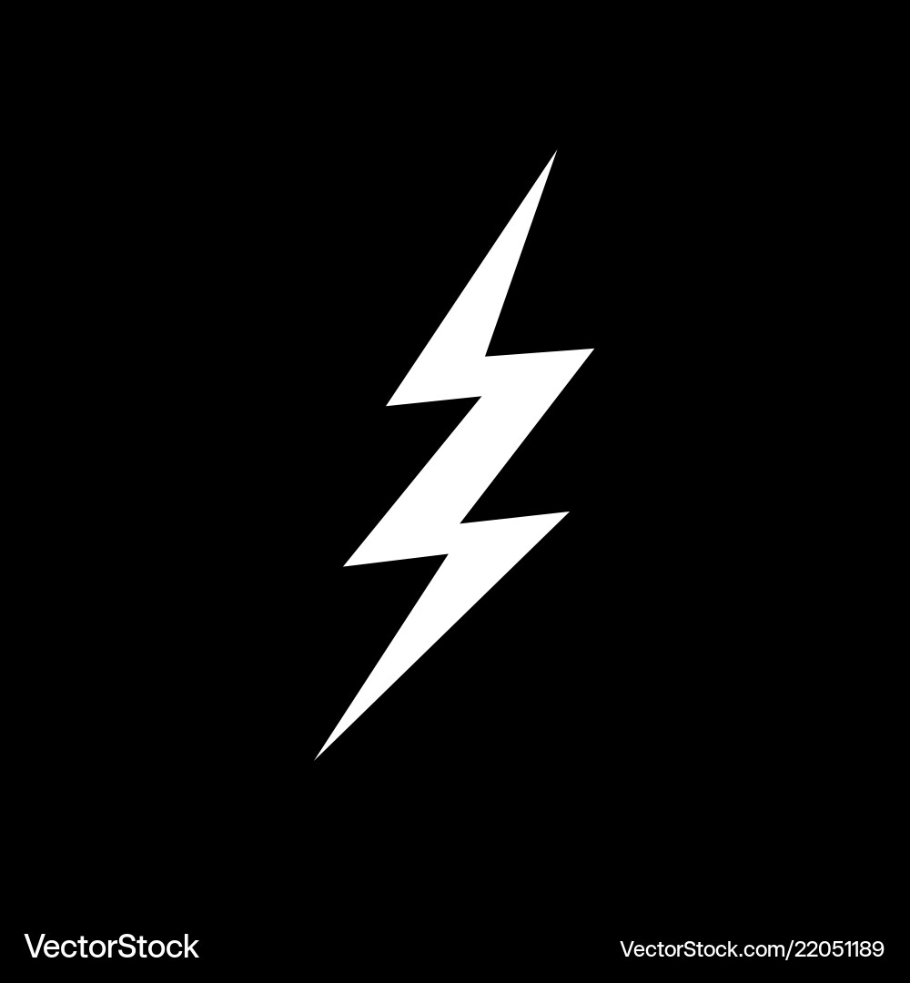 Lightning icon design Lightning icon design vector image