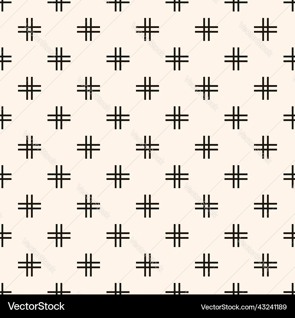 Monochrome broken lines seamless pattern Vector Image