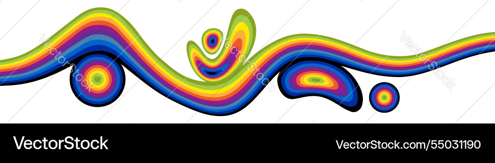 Abstract background with colorful wavy lines Abstract background with colorful wavy lines vector image
