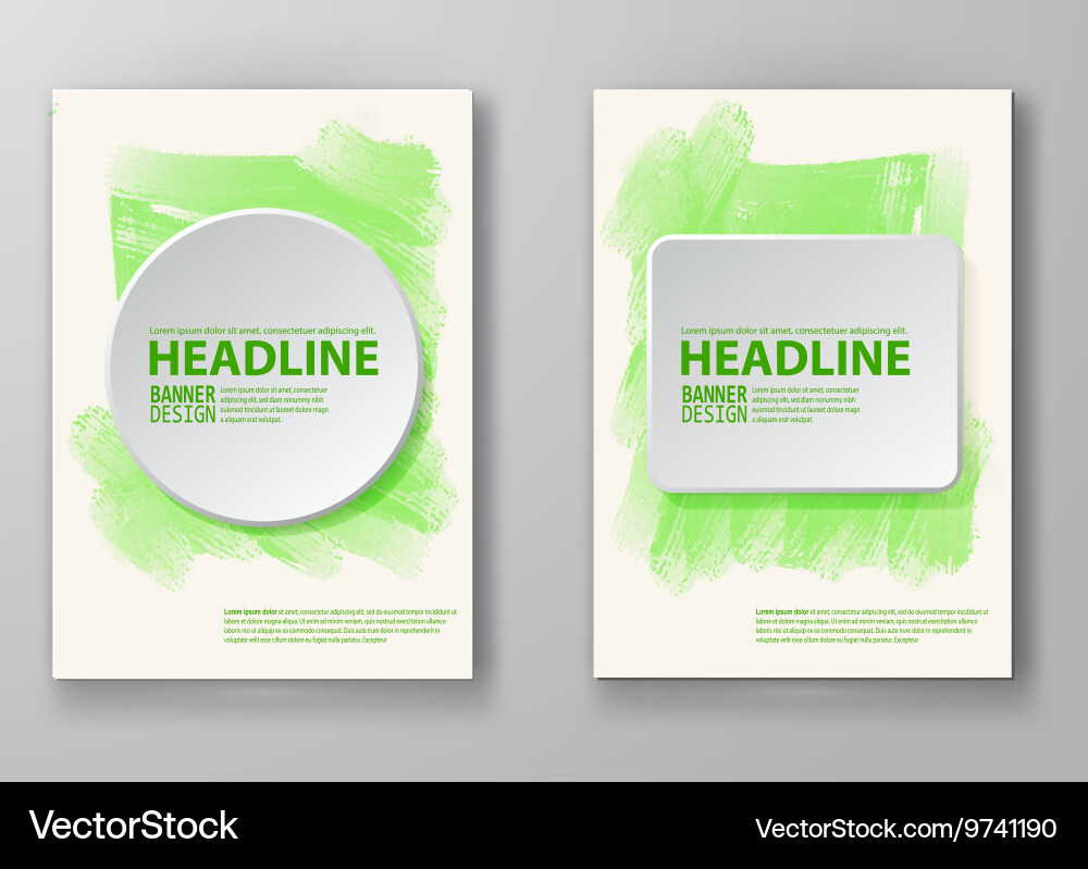 Abstract background with watercolor element vector image