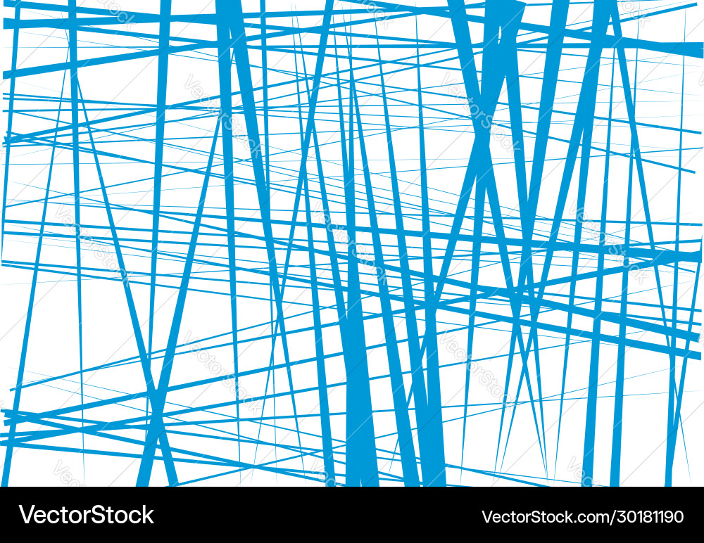 Abstract geometric art with random chaotic lines Abstract geometric art with random chaotic lines vector image