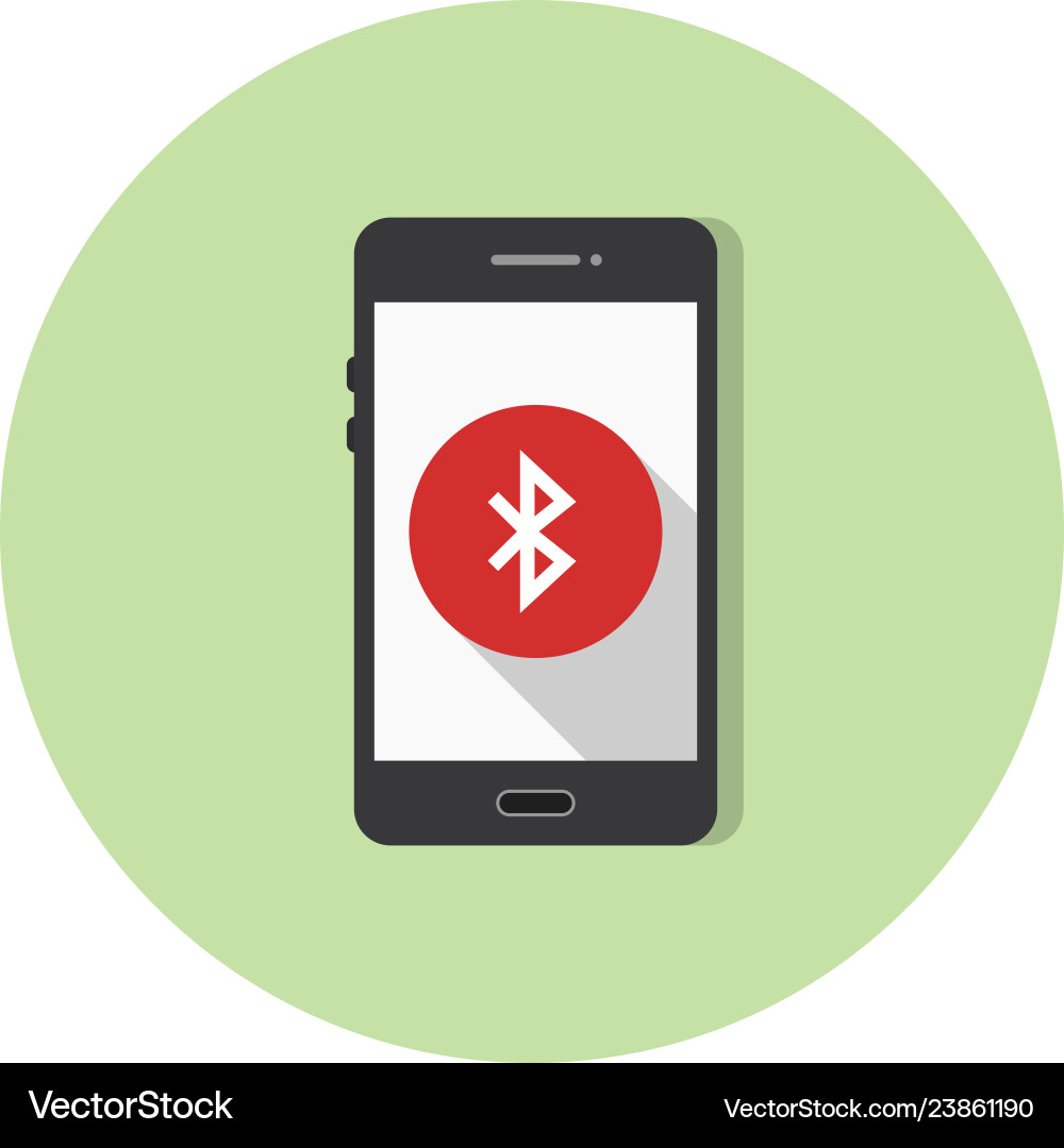 Bluetooth mobile application icon Vector Image