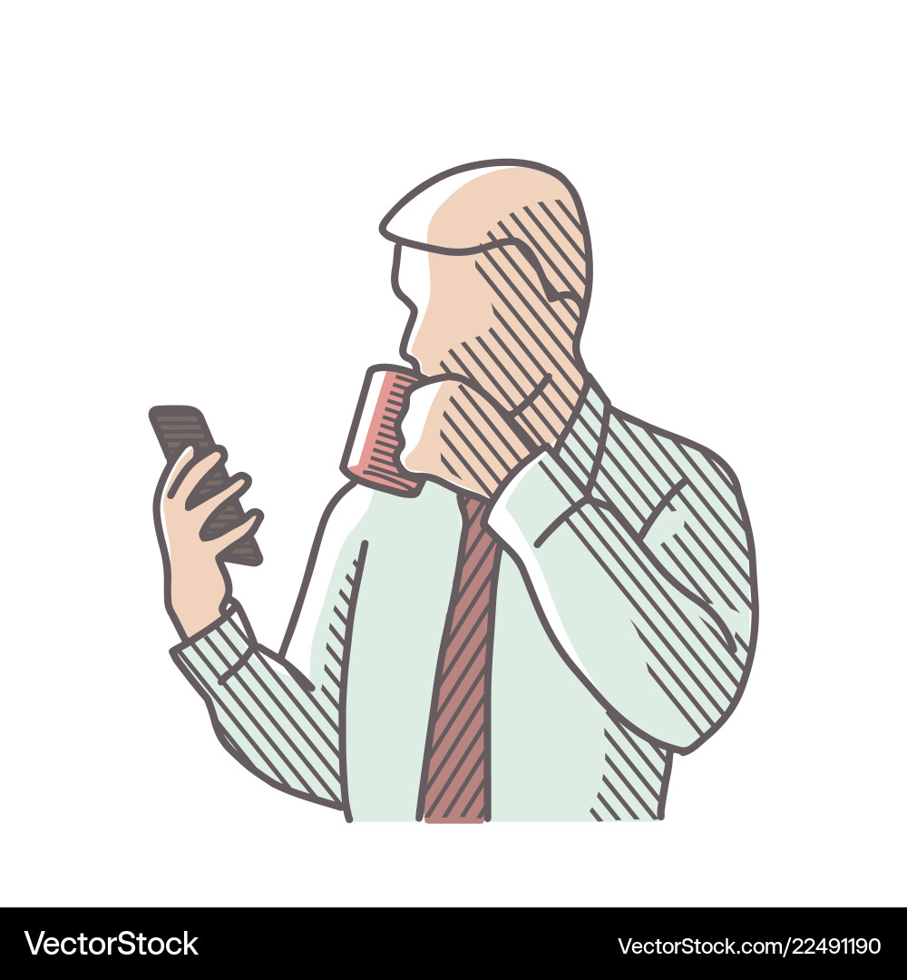 Drawing man photo Vector Image