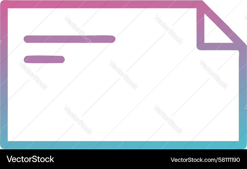 Gradient Document Icon - Modern File Vector Image