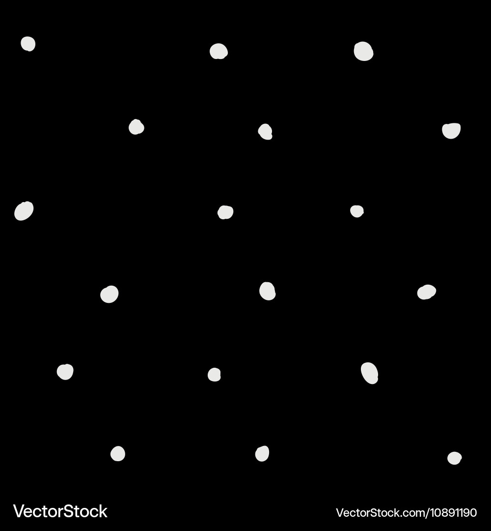 Minimal monochrome handwritten pattern dots vector image