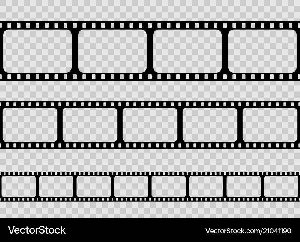 Retro Film Strip Set – Royalty-Free Vector | VectorStock