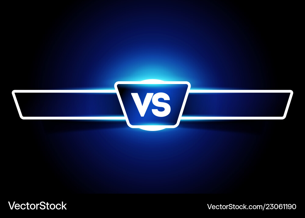 Vs logo versus for games and sports Vs logo versus for games and sports vector image