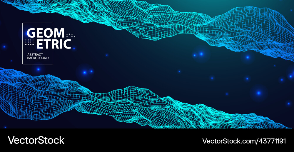 Abstract background with waves 3d surface Abstract background with waves 3d surface vector image