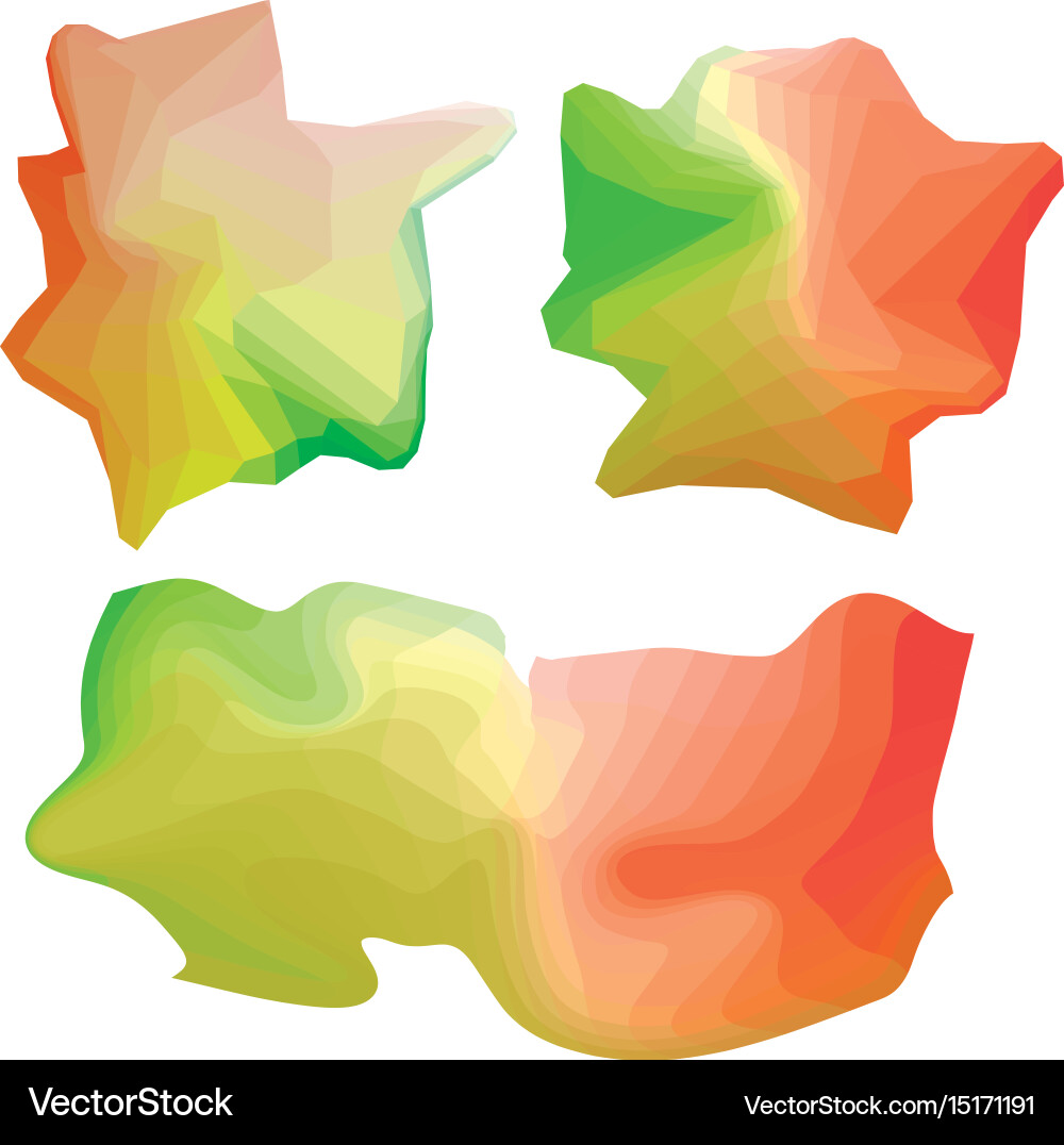 Abstract color design element vector image