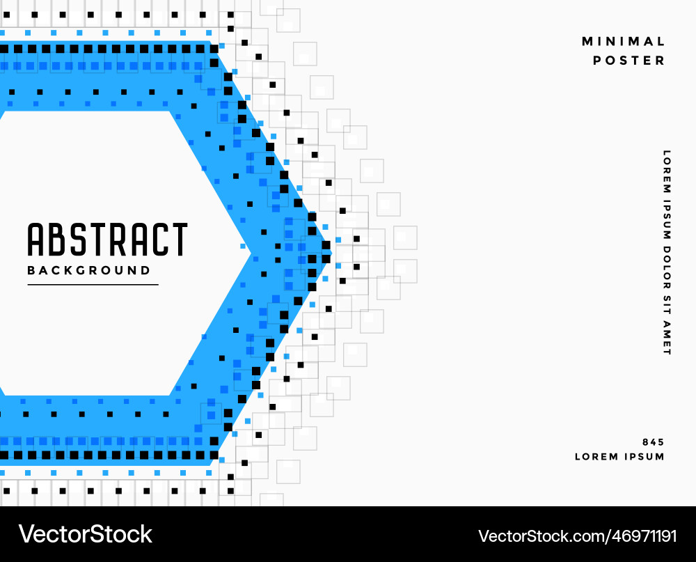 Abstract hexagonal and dots background Vector Image
