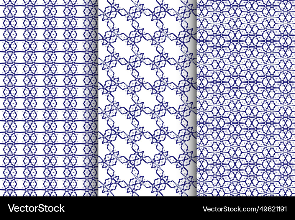 Seamless pattern with grid Vector Image