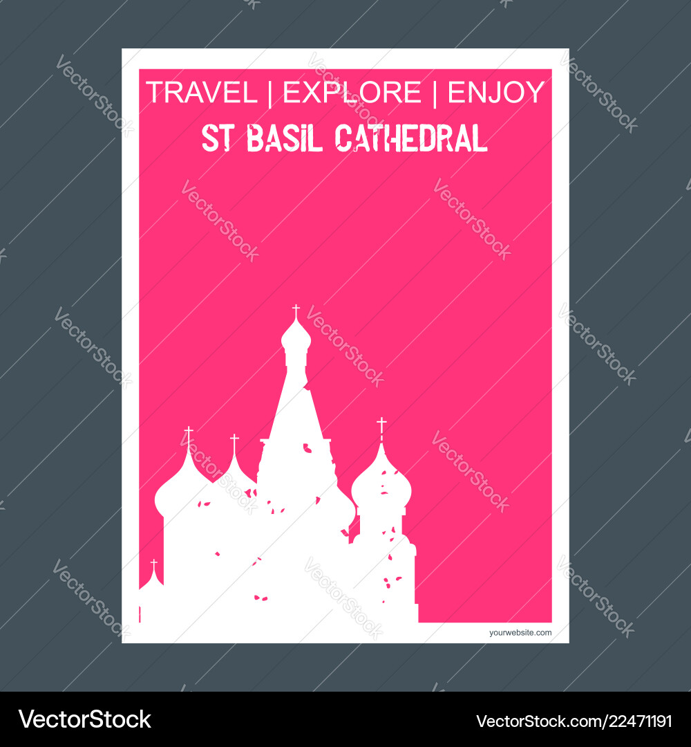 St Basilikum Kathedrale moskau russland Denkmal St Basilikum Kathedrale moskau russland Denkmal vektorbild
