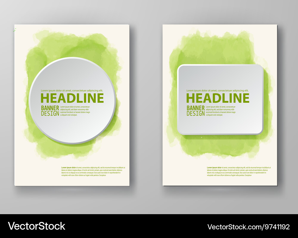 Abstract background with watercolor element vector image