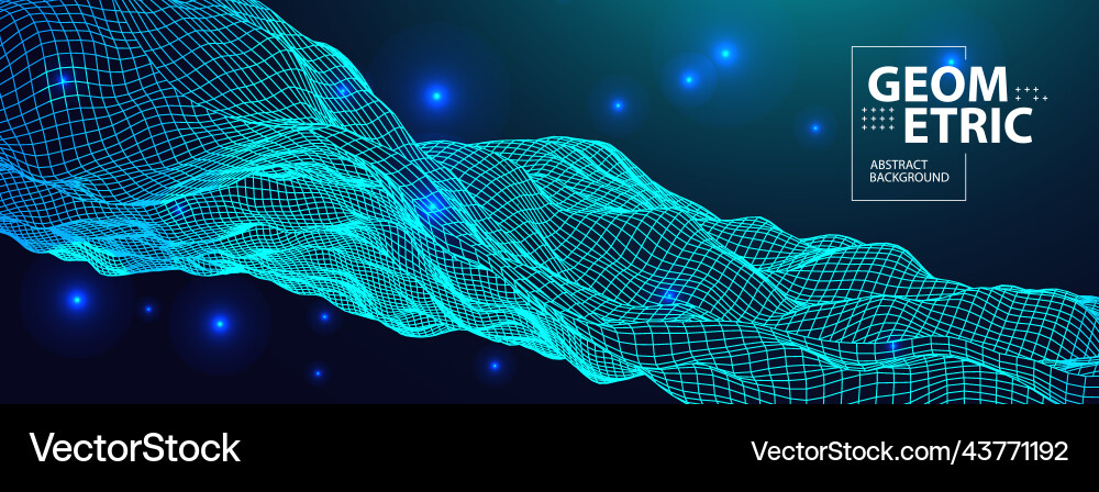 Abstract background with waves 3d surface Abstract background with waves 3d surface vector image