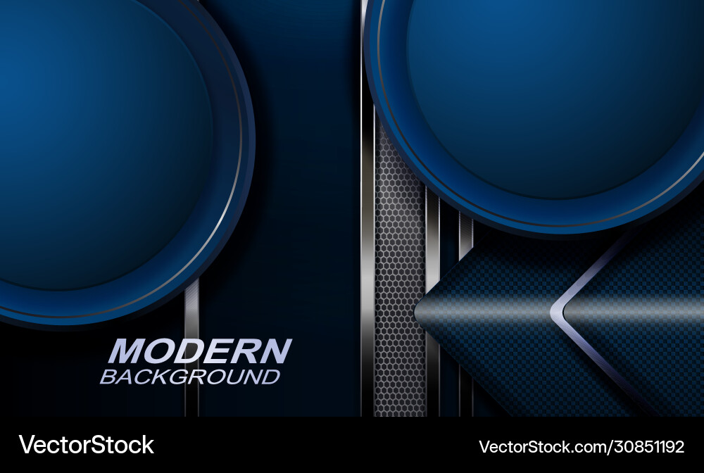 Blue design with round frames metallic-mesh mesh Blue design with round frames metallic-mesh mesh vector image