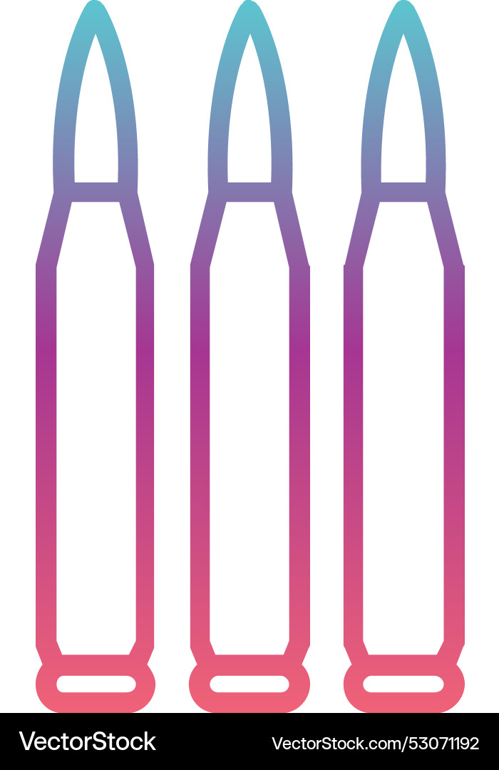 Bullet line gradient design Vector Image