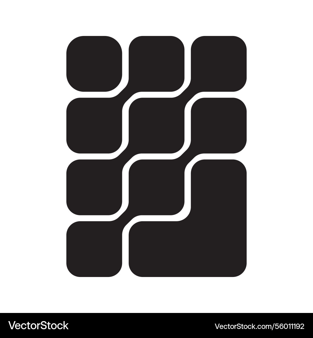 Design element square connect pixel Design element square connect pixel Vector Image