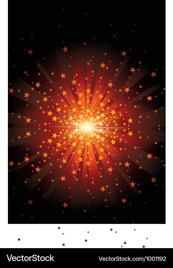 Dynamic Starburst Background Vector Image